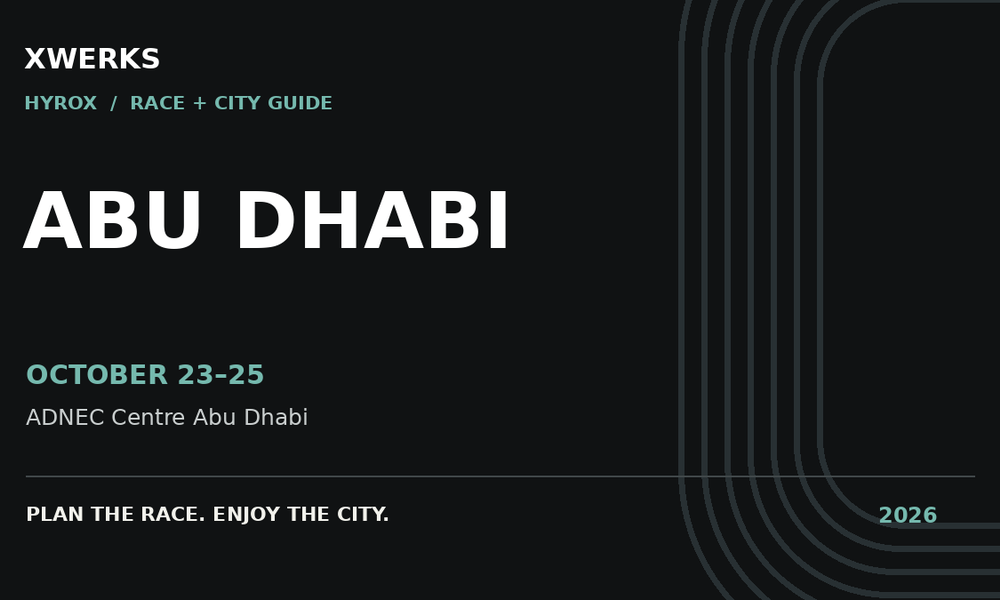 HYROX Abu Dhabi 2026: Race, Venue & Travel Guide