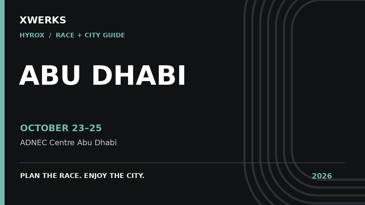 XWERKS HYROX Abu Dhabi 2026 race guide: October 23–25, 2026