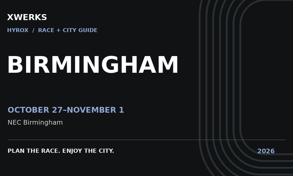 HYROX Birmingham 2026: Race, Venue & Travel Guide