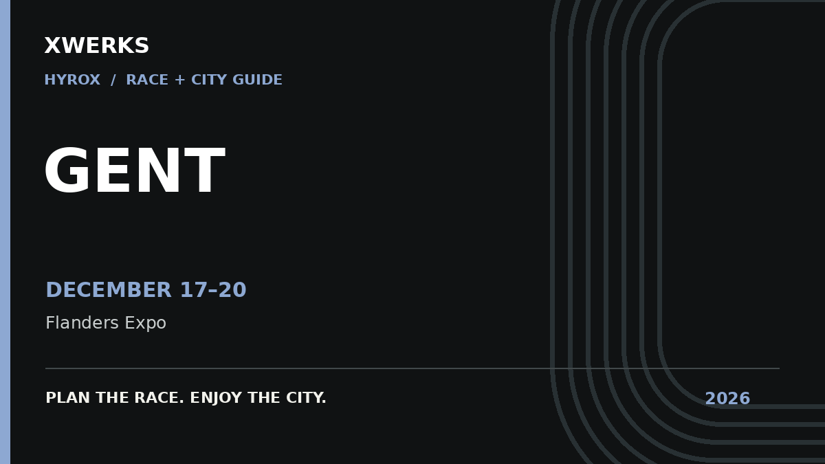 XWERKS HYROX Gent 2026 race guide: December 17–20, 2026