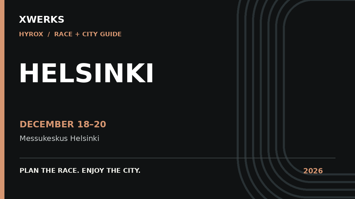 XWERKS HYROX Helsinki 2026 race guide: December 18–20, 2026