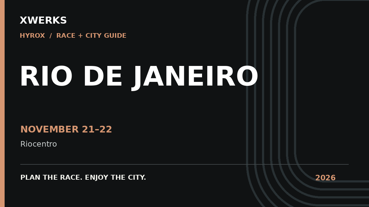 XWERKS HYROX Rio de Janeiro 2026 race guide: November 21–22, 2026