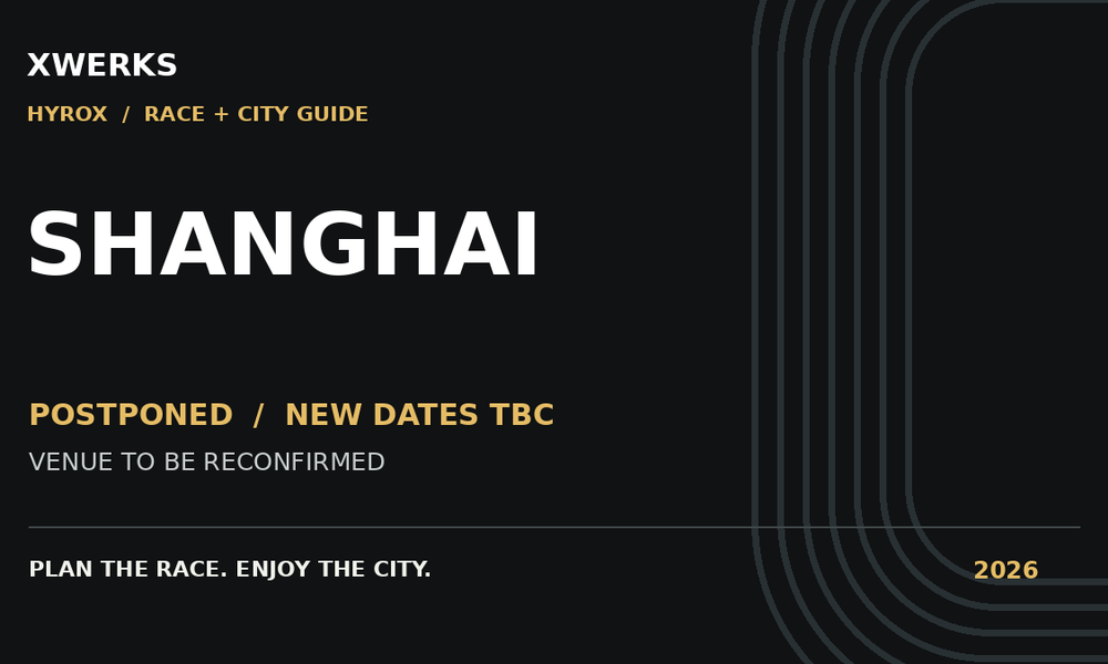 HYROX Shanghai 2026 Postponed: Dates, Tickets & Travel