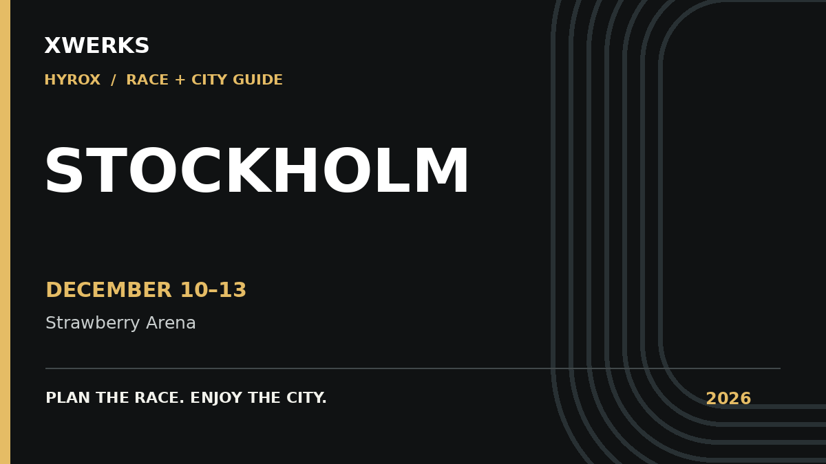 XWERKS HYROX Stockholm 2026 race guide: December 10–13, 2026