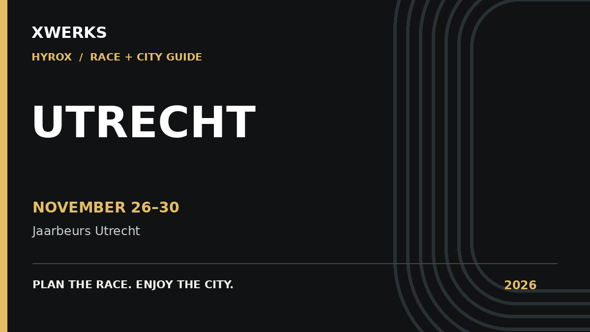 XWERKS HYROX Utrecht 2026 race guide: November 26–30, 2026