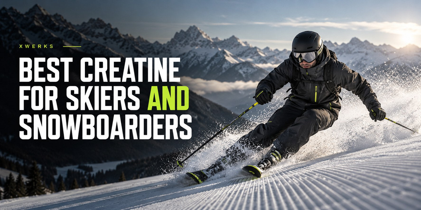 Best Creatine for Skiers and Snowboarders — XWERKS editorial cover.