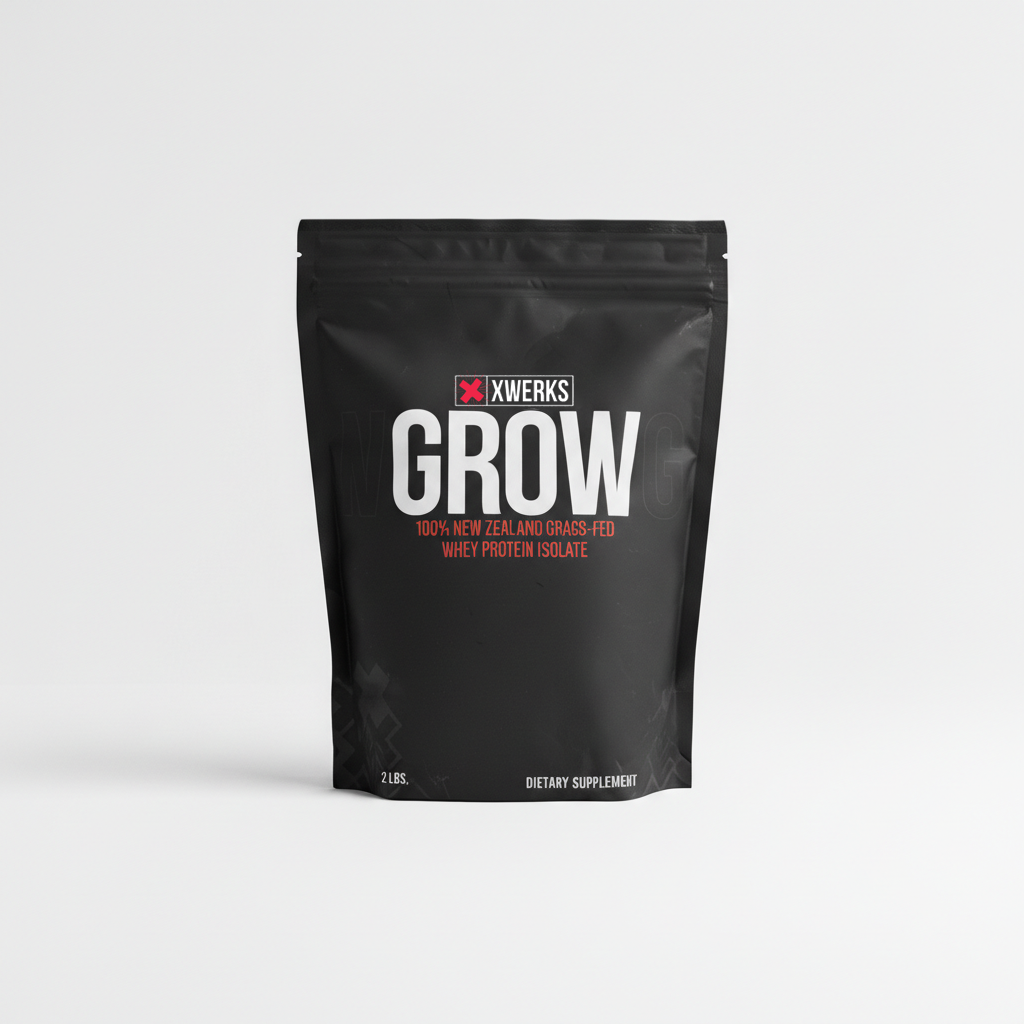 XWERKS Grow — New Zealand grass-fed whey protein isolate