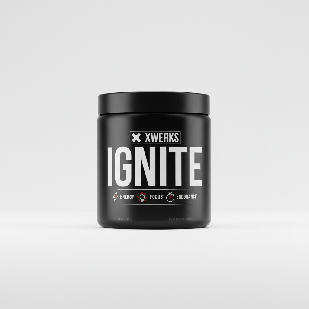 XWERKS Ignite pre-workout container