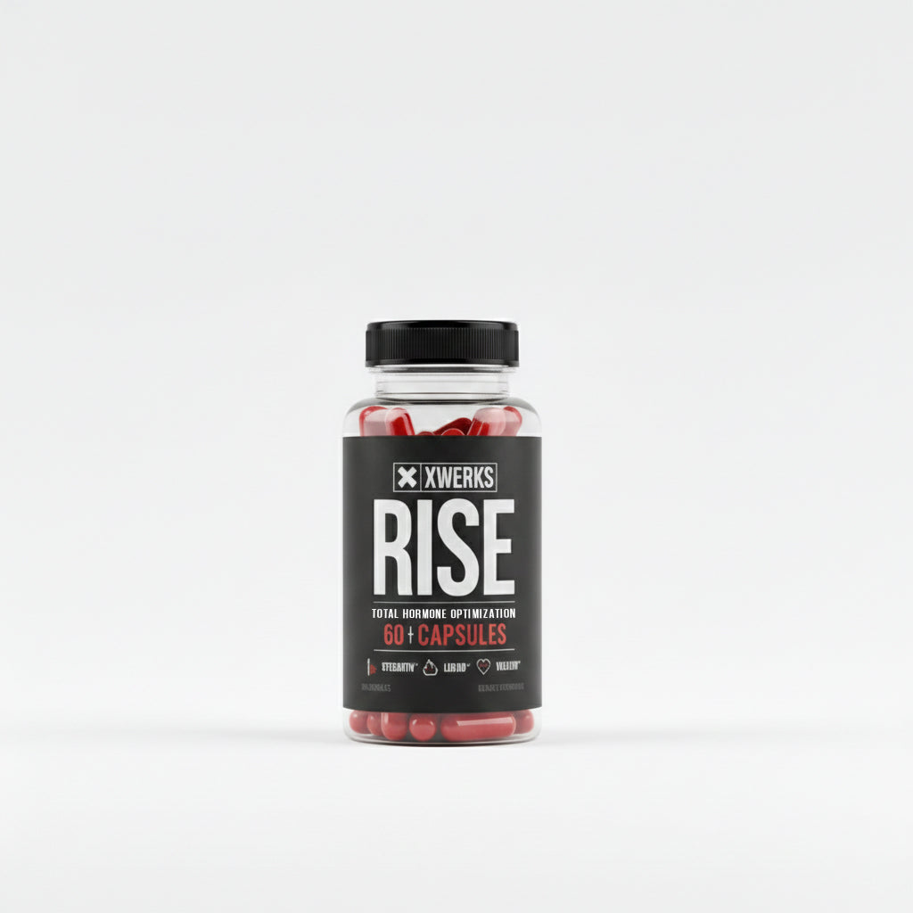 XWERKS Rise supplement bottle